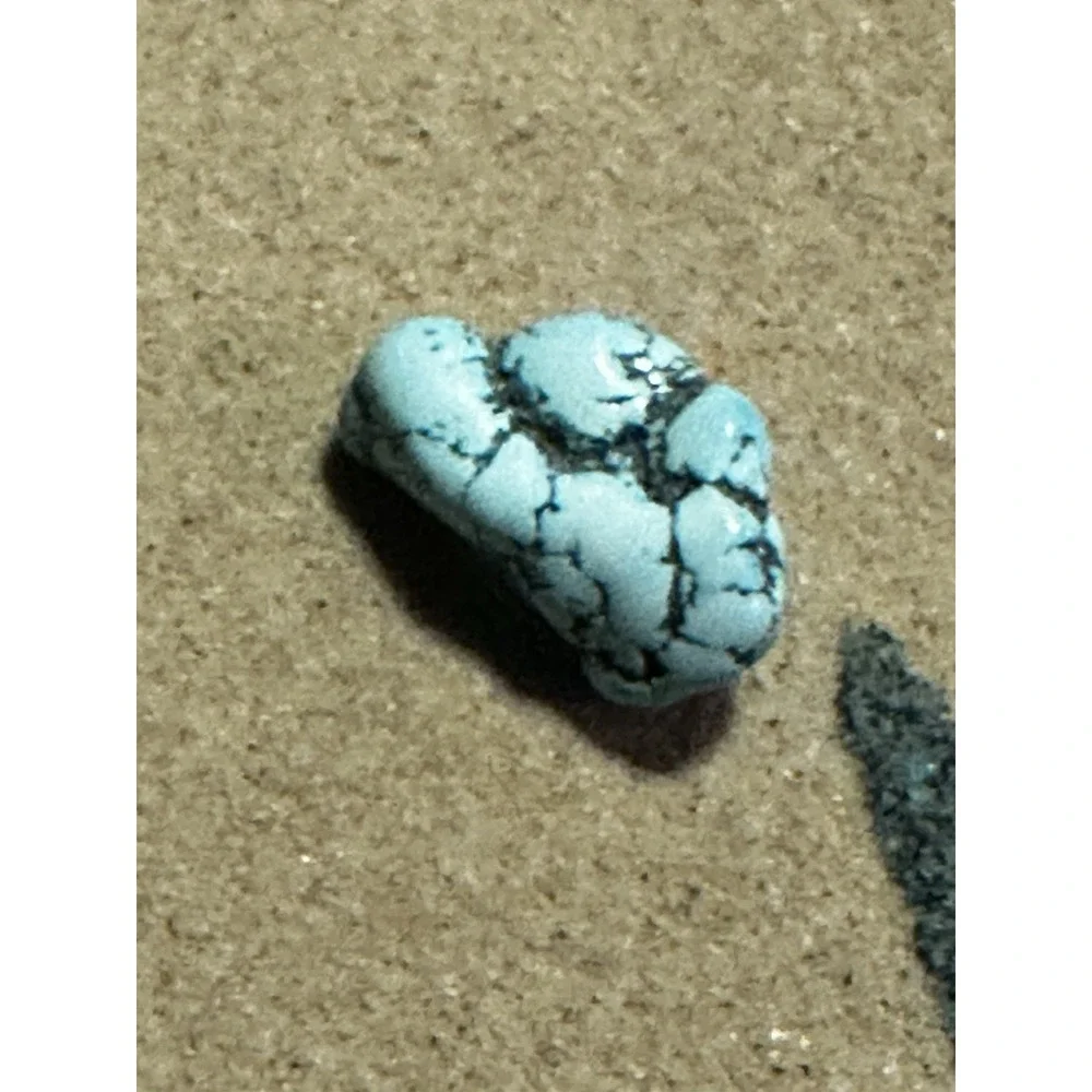 Southwestern Sand Art Wall Quartz Clock Turquoise-Look Accents Desert Pottery